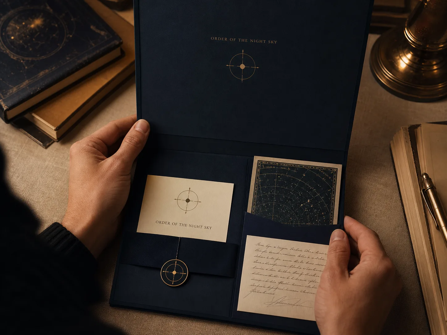 The midnight folio and preservation pledge of the Order of the Night Sky
